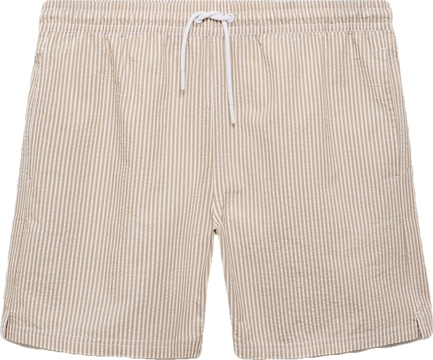 Men's Seersucker Swimming Trunks