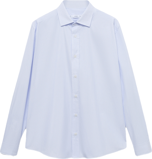 Men's Regular Fit Striped Cotton Shirt