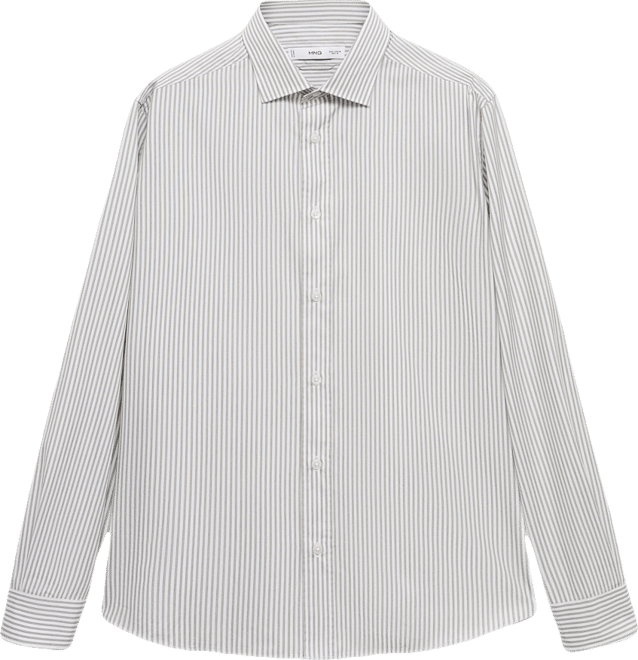Men's Regular Fit Striped Cotton Shirt