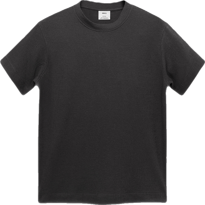 Men's Textured Cotton T-Shirt