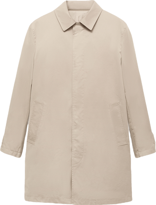 Men's Classic Water-Repellent Trench Coat