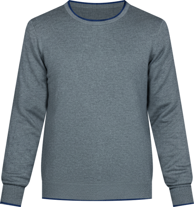 Men's Fine Knit Crew Neck Sweater