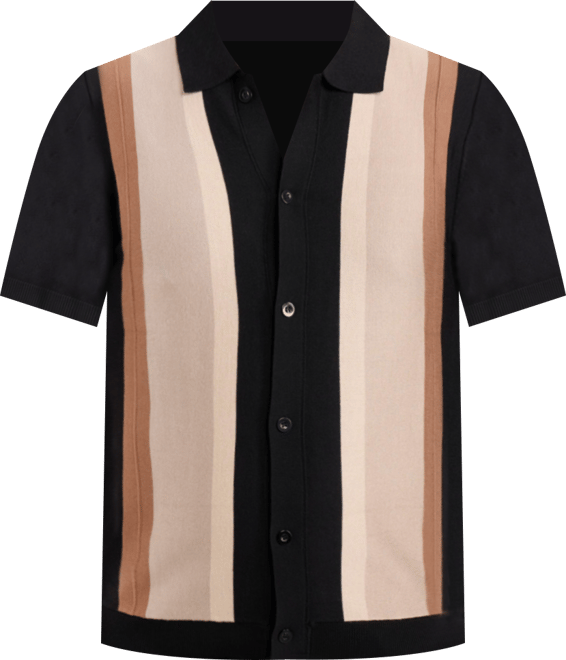 Men's Stripe Polo Sweater