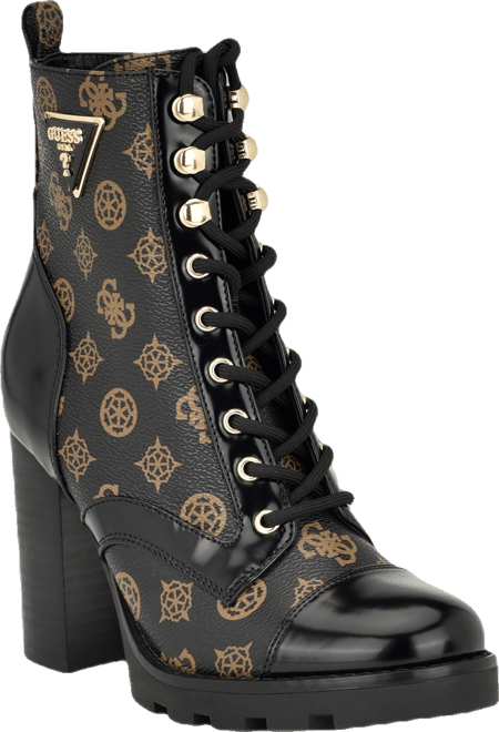 Women's Neadyn Heeled Lug Sole Lace Up Hiker Booties