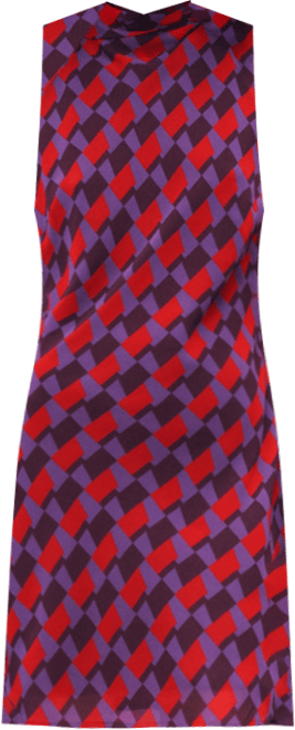 Women's Bow Detail Printed Dress