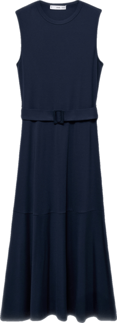 Women's Belt Midi Dress