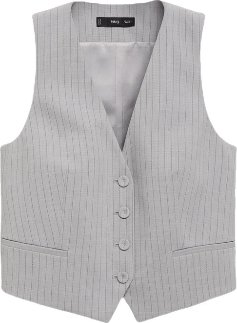 Women's Pinstriped Suit Vest