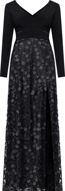 Women's Long Sleeve V-Neck Dress