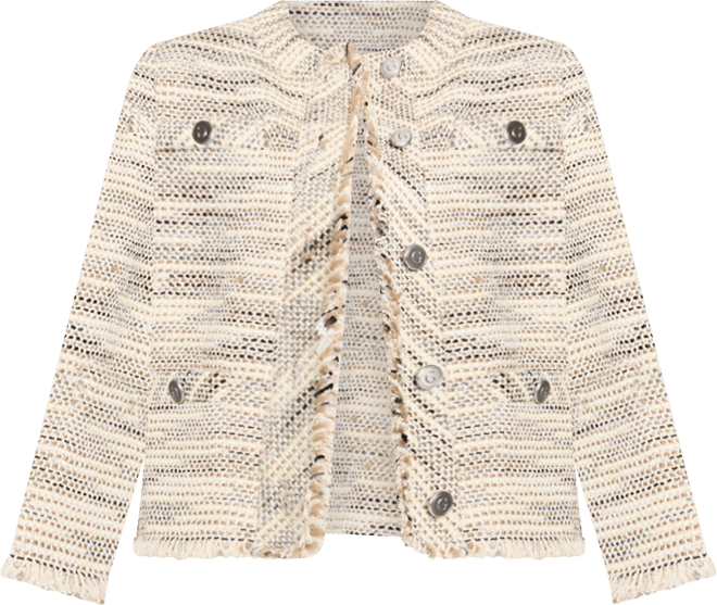 Women's Long Sleeves Tweed Jacket