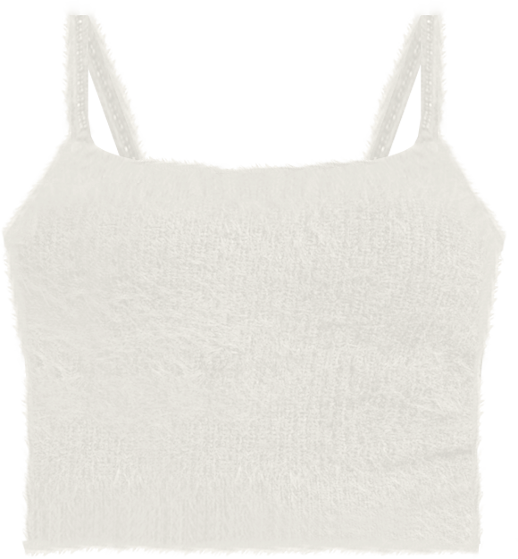 Women's Cropped Bralette Sleeveless Sweater