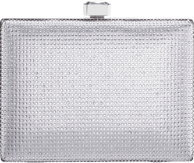 Crystal Minaudiere Lift Lock Clutch