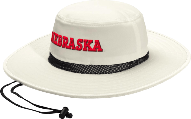 Men's and Women's Cream Nebraska Huskers Wide Brim Boonie Bucket Hat