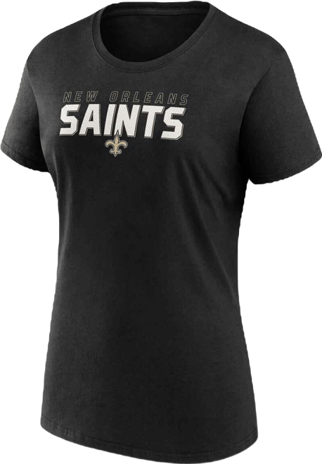 Women's Black New Orleans Saints Lean T-Shirt