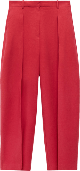 Women's Linen-Blend Balloon Suit Pants