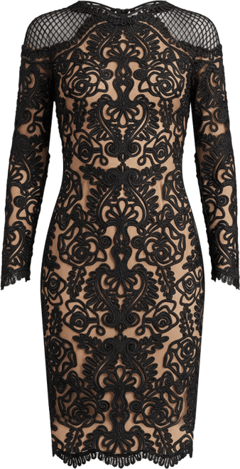 Women's Nerra Embroidered Illusion Dress