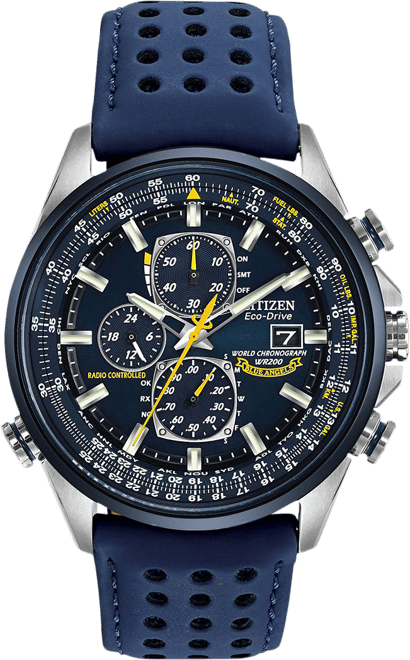 Citizen World Chronograph A-T Mens Chronograph Multi-Function