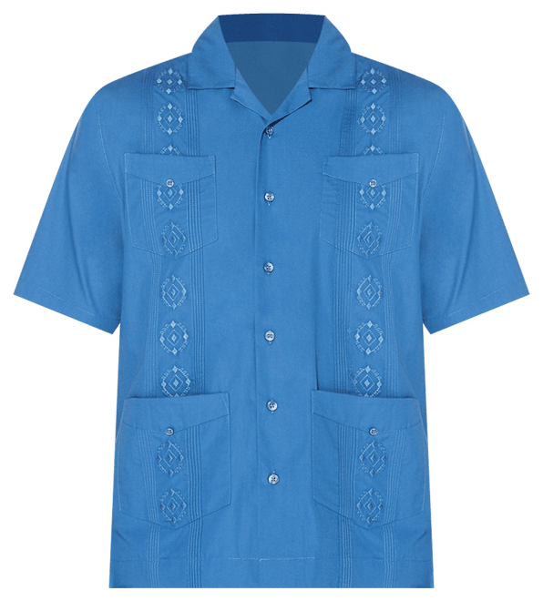 Cubavera Embroidered Button-Down Mens Short Sleeve Camp
