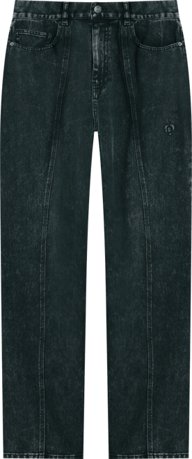 Men's Straight pants with washed effect