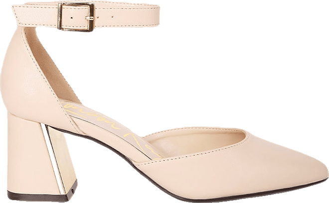 Myla Faux Leather Metallic Sling Heeled Sandals Women