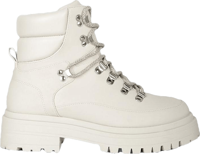 Goliath Lace Up Chunky Biker Boots Women