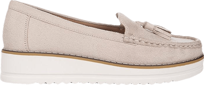 Daiki Platform Lug Sole Tassel Loafers Women