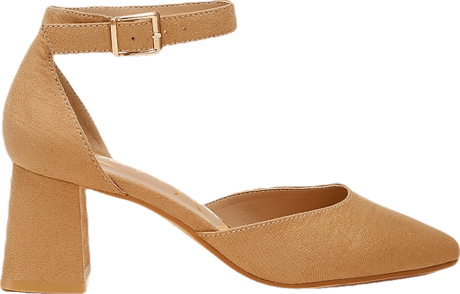 Rozita Microfiber Block Heel Sandals Women