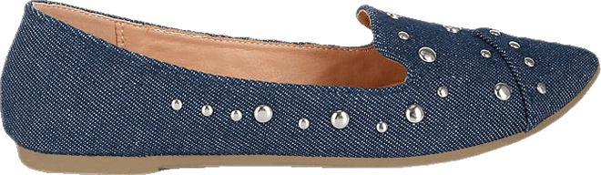 Olesia Stud Emebllished Ballet Flats Women
