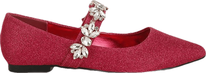 Flavia Diamante Brooch Glitter Ballerinas Women