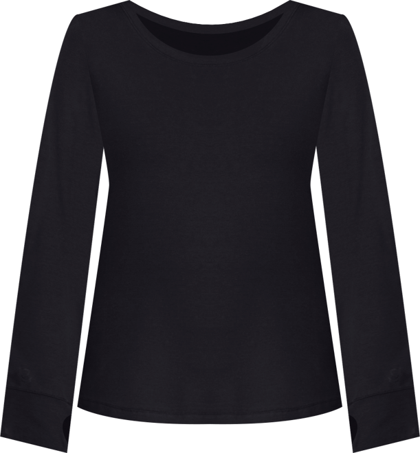 Women's Scoop Neck Long Sleeve Top