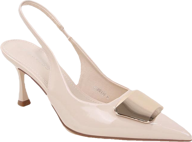 Capri Slingback with Metal Accent