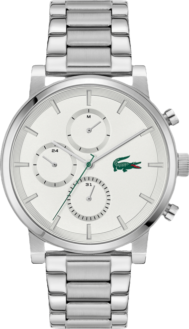 Men's Replay Silver Tone Stainless Steel Bracelet Watch, 44mm