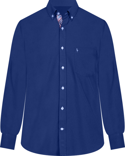 Men's Solid Melange Performance Long Sleeve Shirt