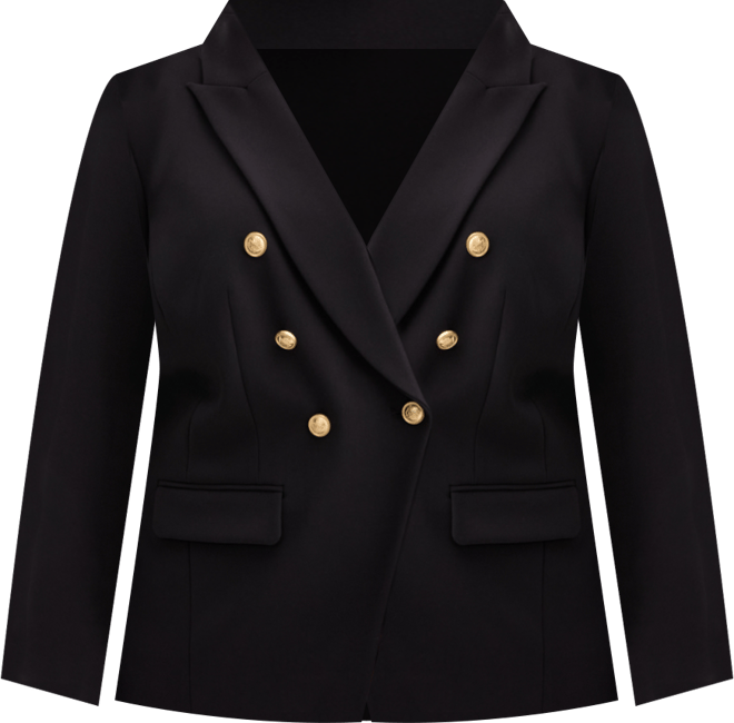 Plus Size Faux Double-Breasted Blazer, Macy's Exclusive