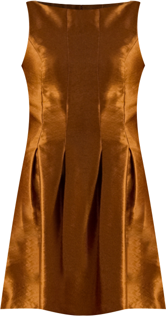 Women's Metallic Fit-and-Flare Cocktail Dress