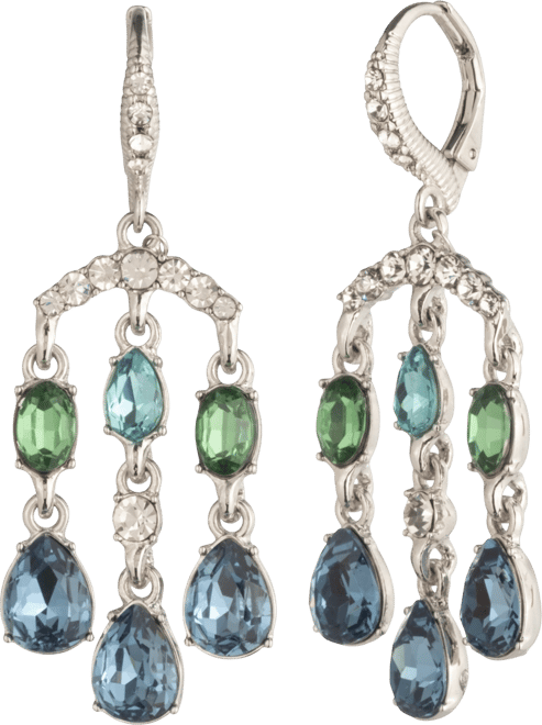 Glass Stone Chandelier Earrings