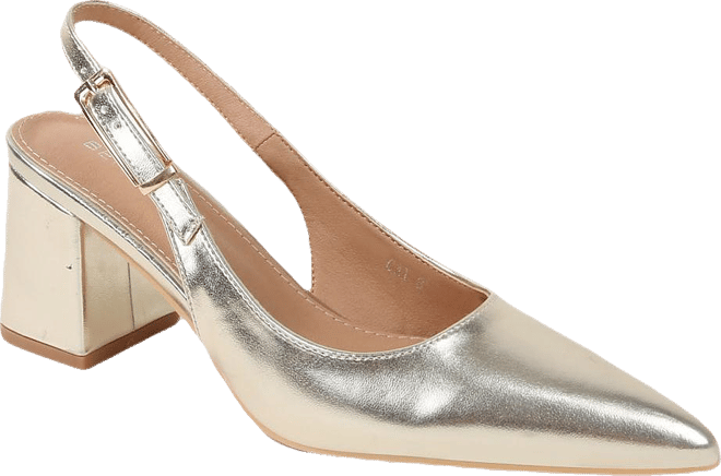 Cai Patent Block Heel Slingback