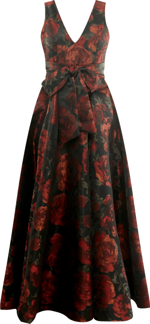 Women's Printed V-Neck Dress