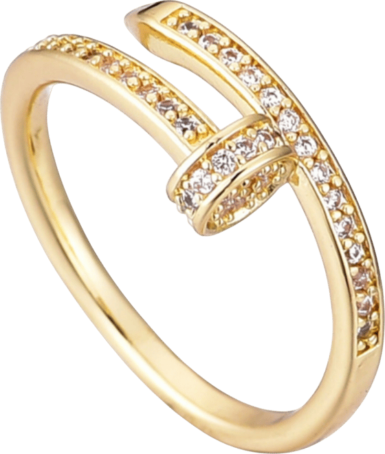 Cubic Zirconia Nail Ring