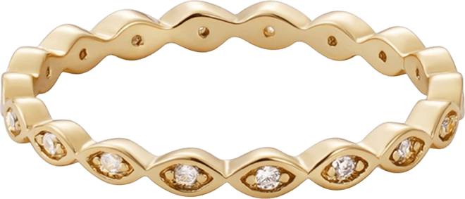 Cubic Zirconia Marquis Eternity Band Ring