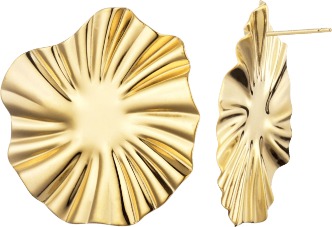 Tarnish Resistant Gold Plated Burst Stud Earrings