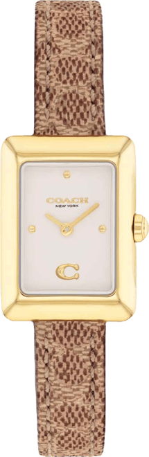 Women's Mara Brown Leather Strap Watch, 19 x 26mm