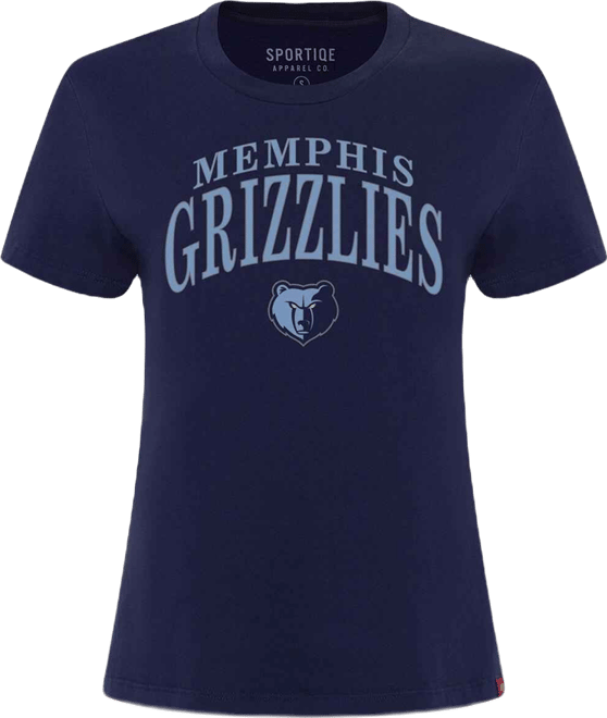 Women's Navy Memphis Grizzlies Arcadia Boxy T-Shirt