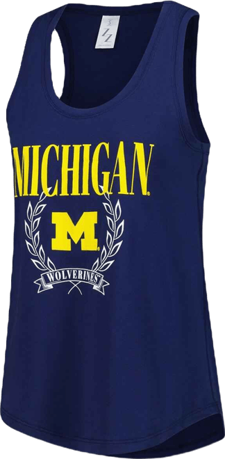 Women's Navy Michigan Wolverines Everyday Tank Top