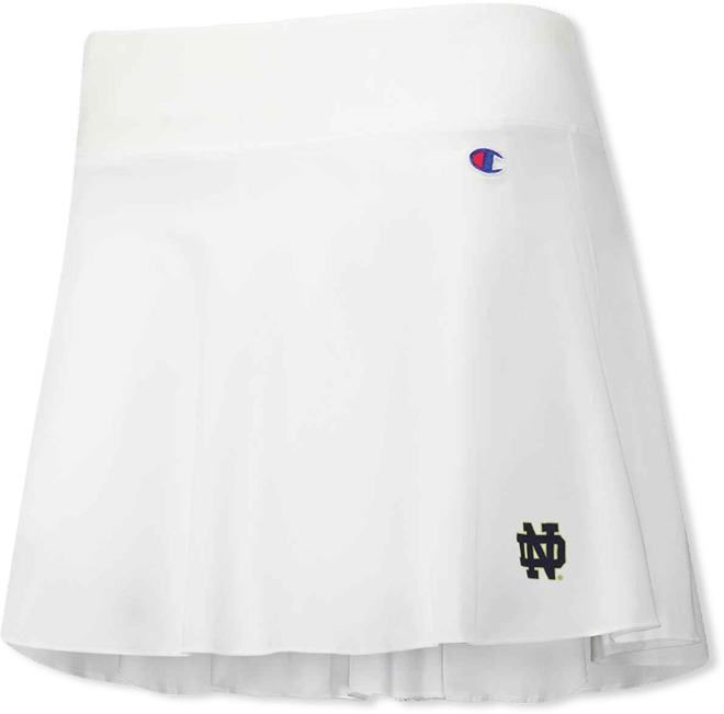 Women's White Notre Dame Fighting Irish Tailgate Soft Touch Skort