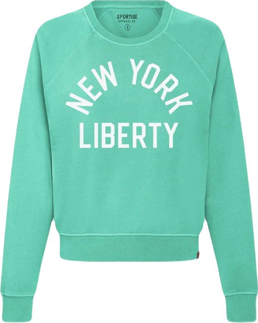 Women's Mint New York Liberty Ashlyn Raglan Sweatshirt