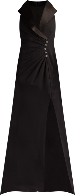 Women's Neshia Halter Lapel Gown