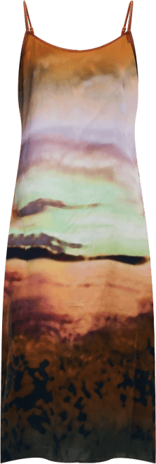 Women's Long sunset strap dress