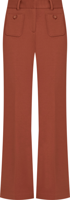 Women's Patch Pockets Flare Pants