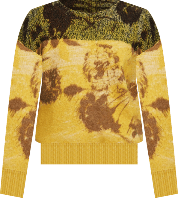 Women's Jacquard floral sweater