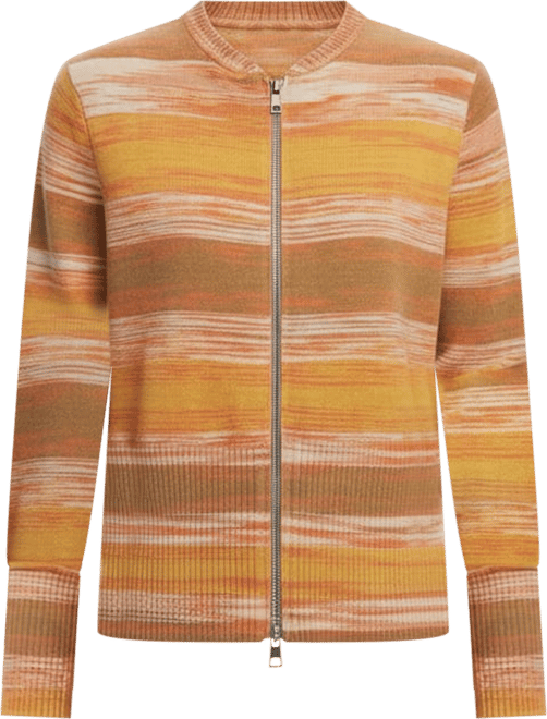 Women's Striped hoodie with zipper